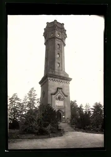 Fotografie Brück & Sohn Meissen, Ansicht Rochlitz, Friedrich-August-Turm auf dem Rochlitzer Berg