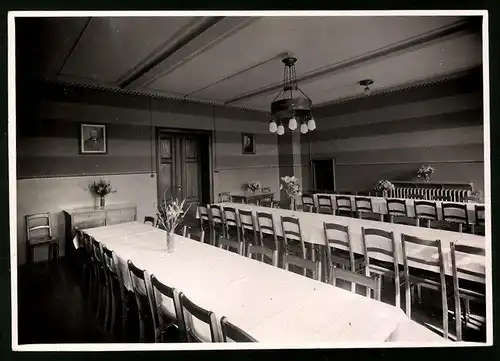 Fotografie Brück & Sohn Meissen, Ansicht Mühlhausen, Kleiner Speisesaal im Genesungsheim