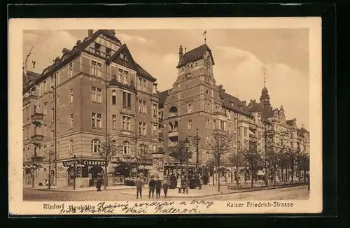 AK Berlin-Rixdorf, Kaiser Friedrich-Strasse in Neukölln