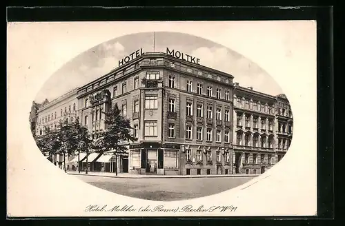 AK Berlin, Hotel Moltke in der Saarlandstrasse 60