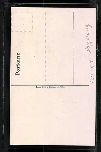 AK Berlin-Neukölln, Kriegswahrzeichen, Nagelung 1916, Ev. Präparandenanstalt