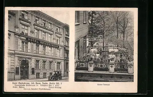 AK Berlin, Hotel Reichskrone, Neustädtische Kirchstrasse 11