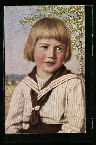 Künstler-AK sign. C. Priem: Unser Liebling