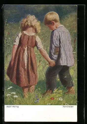 Künstler-AK sign. Adolf Hering: Kameraden