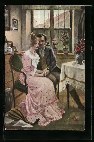 Künstler-AK sign. A. Seebäck: Wenn wir erst ein Pärchen sind