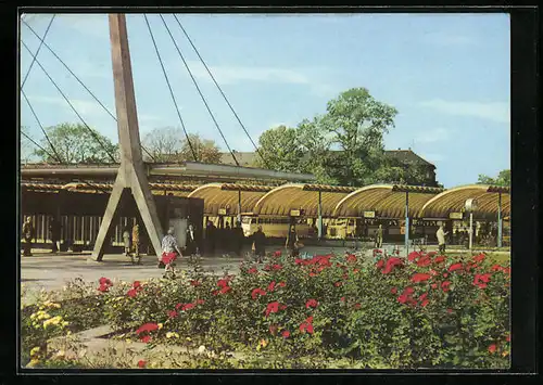 AK Karl-Marx-Stadt, Omnibusbahnhof
