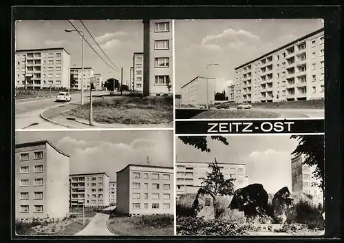AK Zeitz-Ost, Ortspartien mit Plattenbauten