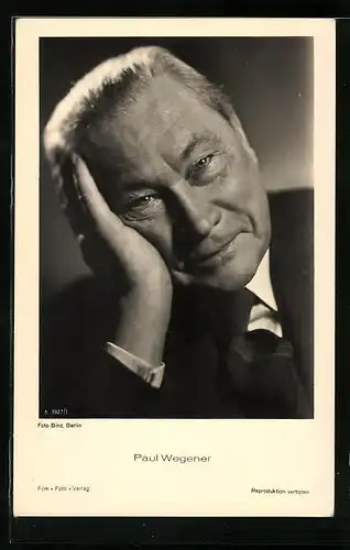 AK Schauspieler Paul Wegener im Anzug