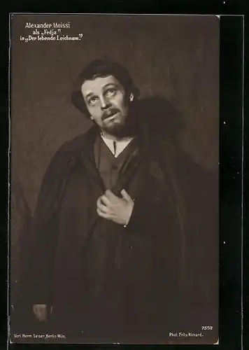 AK Schauspieler Alexander Moissi in Der lebende Leichnam