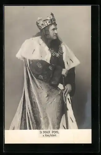 AK Schauspieler Max Pohl als König Richard