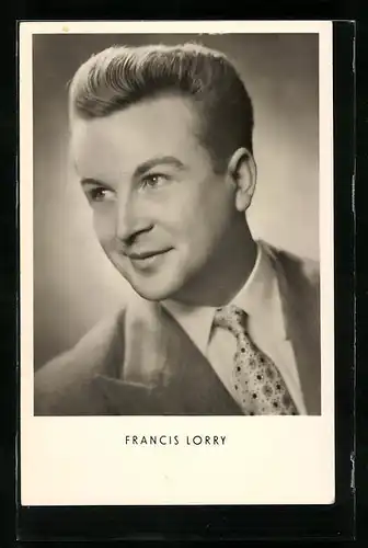 AK Schauspieler Francis Lorry mit charmantem Blick