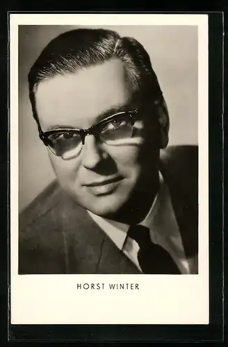 AK Schauspieler Horst Winter mit Brille