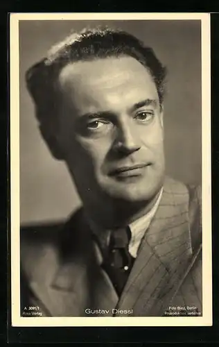 AK Schauspieler Gustav Diessl im Anzug