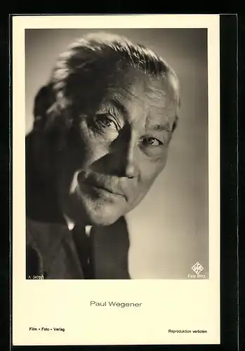 AK Schauspieler Paul Wegener von der Seite