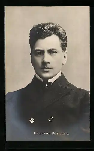 AK Schauspieler Hermann Böttcher mit ernstem Blick