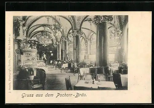 AK Berlin, Restaurant Pschorrbräu in der Friedrichstrasse 165