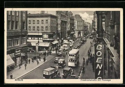 AK Berlin, Friedrichstrasse mit Passage