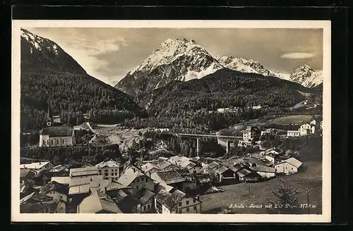 AK Schuls, Ortsansicht aus der Vogelschau