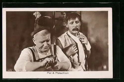 AK Schauspieler Pat & Patachon in einer gemeinsamen Filmszene