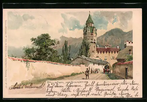 Künstler-AK Edward Theodore Compton: Hall, Der Münzerturm