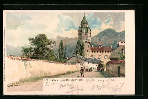 Künstler-AK Edward Theodore Compton: Hall, Der Münzerturm