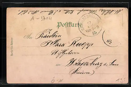 Lithographie Sitzendorf, Totalansicht, Schule, Marienplatz und Kirche