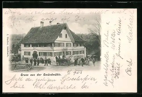 AK Hohenweiler, Am Gasthaus Gmündmühle
