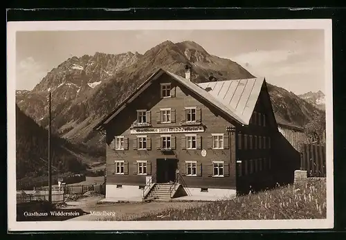 AK Mittelberg, Gasthaus Widderstein