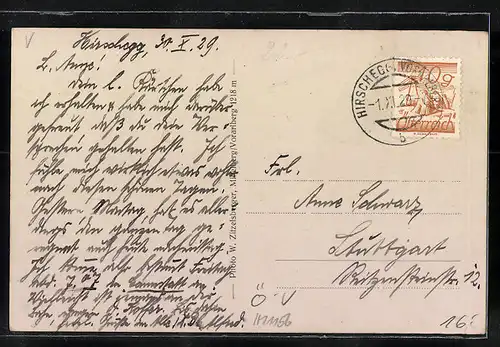 AK Mittelberg, Gasthaus Widderstein