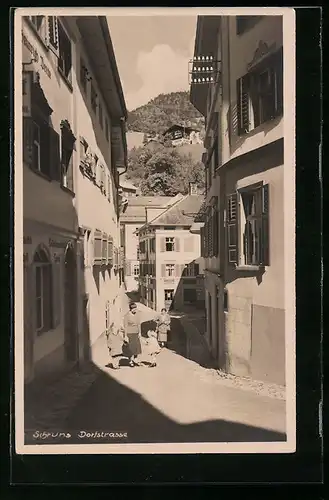 AK Schruns, Blick in die Dorfstrasse