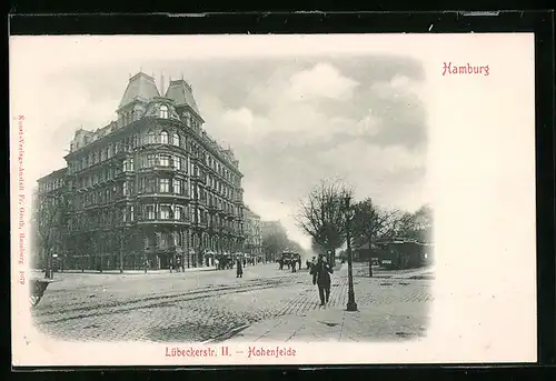 AK Hamburg-Hohenfelde, Strasseneck an der Lübeckerstrasse