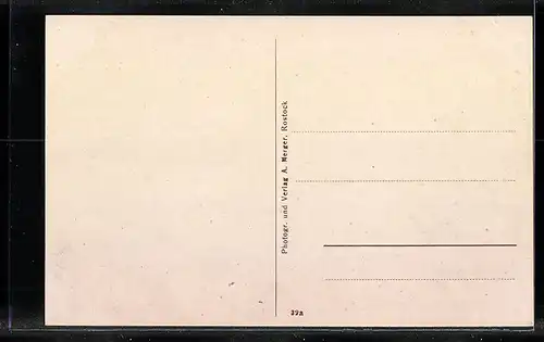 AK Rostock, Alte Giebelhäuser bei der Marienkirche