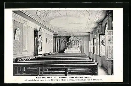 AK Feldkirchen, Innenansicht Kapelle des St. Antonius-Waisenhauses