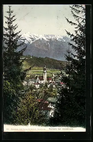 AK Natters bei Innsbruck, Ortsansicht mit Kirche