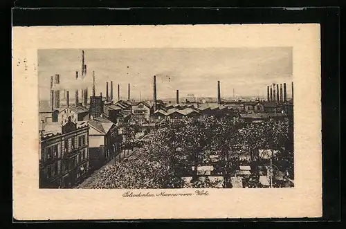 AK Gelsenkirchen, Mannesmann-Werke aus der Vogelschau