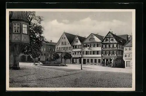 AK Oehringen, Partie am Marktplatz