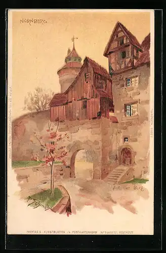 Künstler-AK P. Schmohl: Nürnberg, Auf der Burg