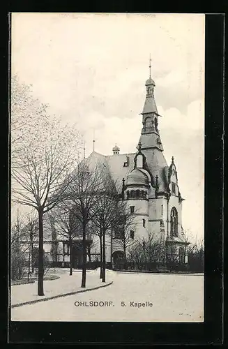 AK Hamburg-Ohlsdorf, Blick auf die Kapelle