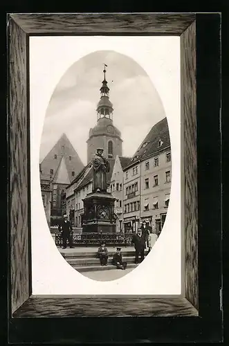 AK Eisleben, Blick auf den Marktplatz