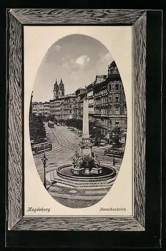 AK Magdeburg, Blick auf den Hasselbachplatz
