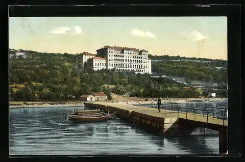 AK Cirkenica, Hotel Therapia aus der Ferne