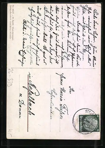 Künstler-AK Maria Spötl: Kinder, Wandersegen