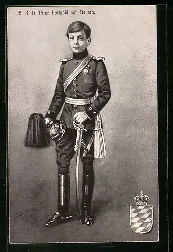 Künstler-AK Ernst Schlemo: S.K.H. Erbprinz Luitpold von Bayern im Knabenalter