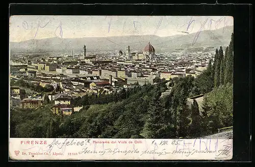 AK Firenze, Panorama dal Viale de Colli