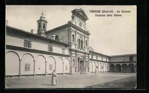 AK Firenze, La Certosa Facciata della Chiesa