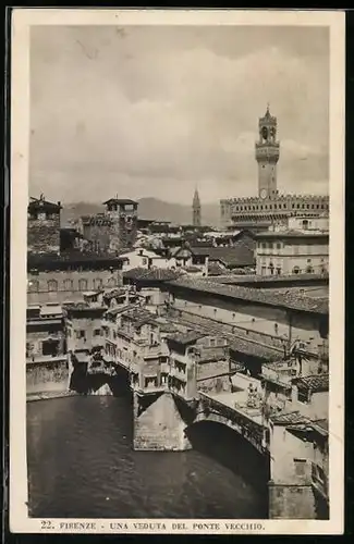 AK Firenze, Una Veduta del Ponte Vecchio