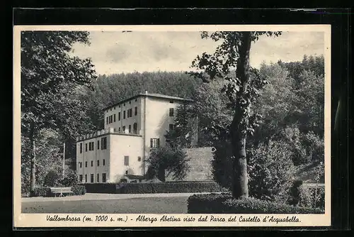 AK Vallombrosa, Albergo Abetina visto dal Parco dal Castello d'Acquabella