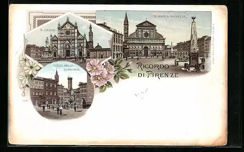 AK Firenze, S. Maria Novella, S. Croce, Piazza della Signoria