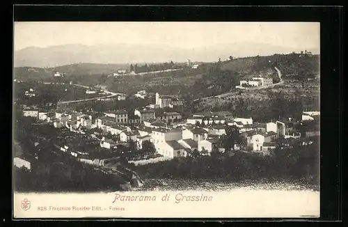 AK Grassina, Panorama aus der Vogelschau