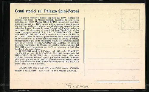 AK Firenze, Palazzo Ferroni, Salone d'ingresso